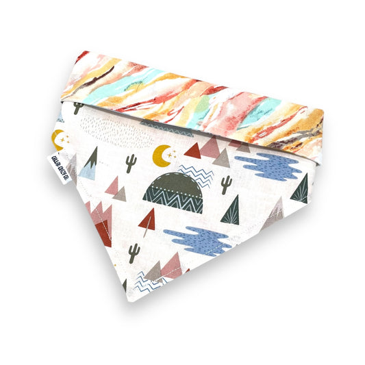 Sunset Adventures Reversible Snap On Bandana