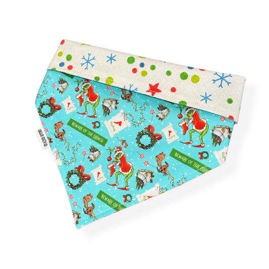 Beware of Grinch Snap On Bandana
