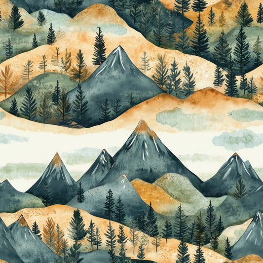 Mountains Are Calling - The "No Bounds Collection" Dog Collar - Water Resistant - Water Wicking Collars