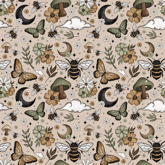 Mushroom Garden - The "No Bounds Collection" Dog Collar - Water Resistant - Water Wicking Collars