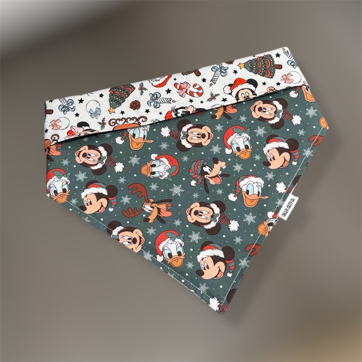 Mickeys Christmas Snap On Bandana