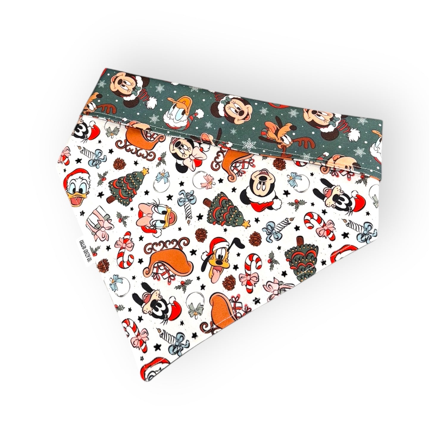 Mickeys Christmas Snap On Bandana