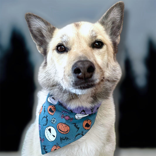 Nightmare Before Christmas Reversible Snap On Bandana