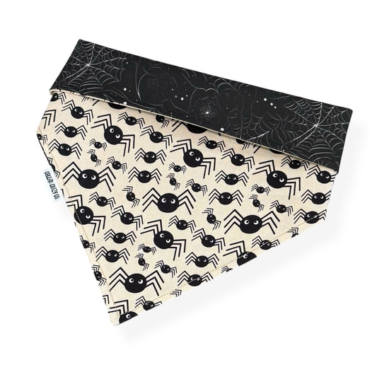 Spider Webs Reversible Snap On Bandana