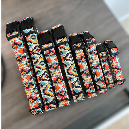 Aztec - The "No Bounds Collection" Dog Collar - Water Resistant - Water Wicking Collars