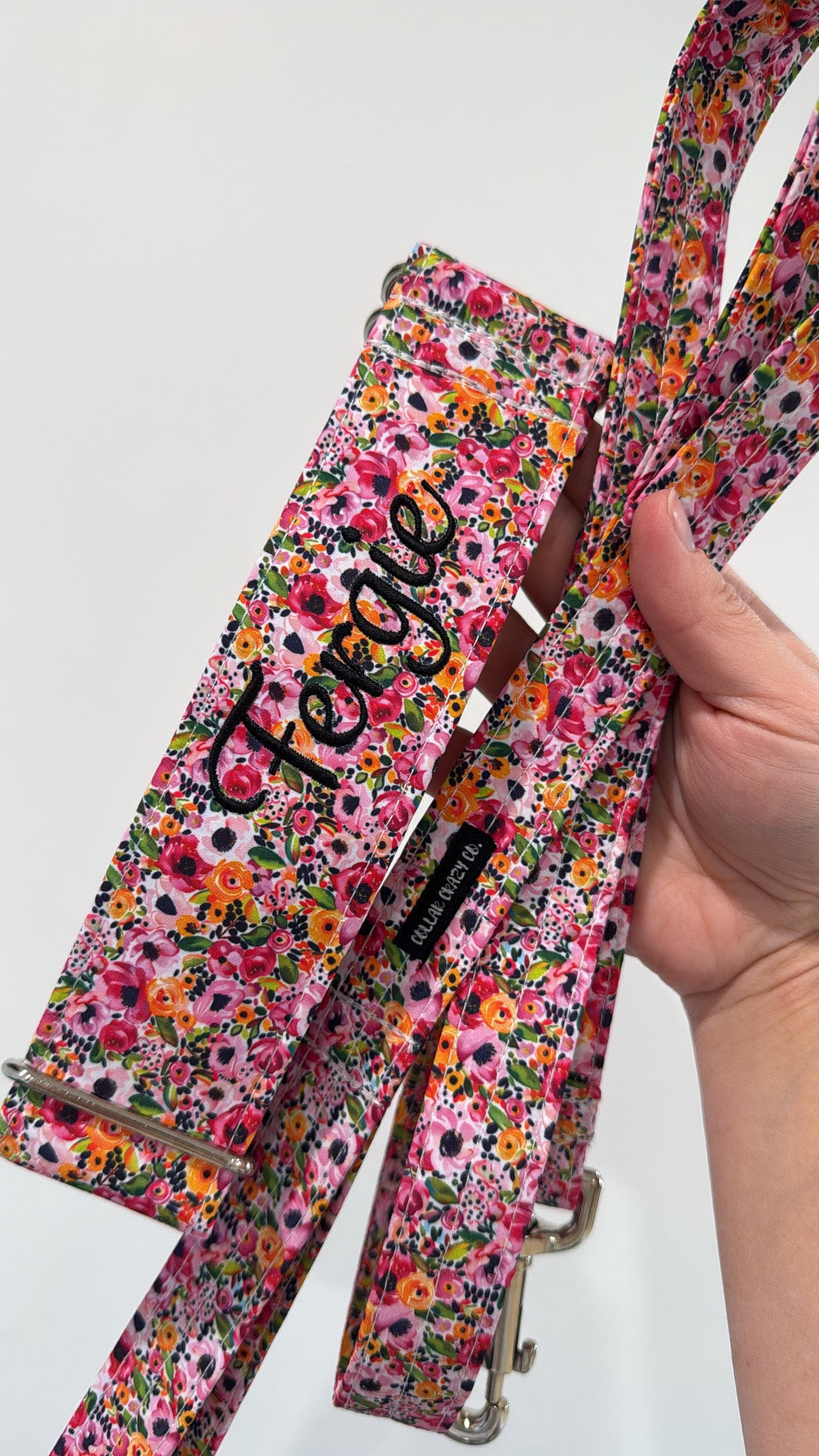 Pink Wildflower - The "No Bounds Collection" Dog Collar - Water Resistant - Water Wicking Collars