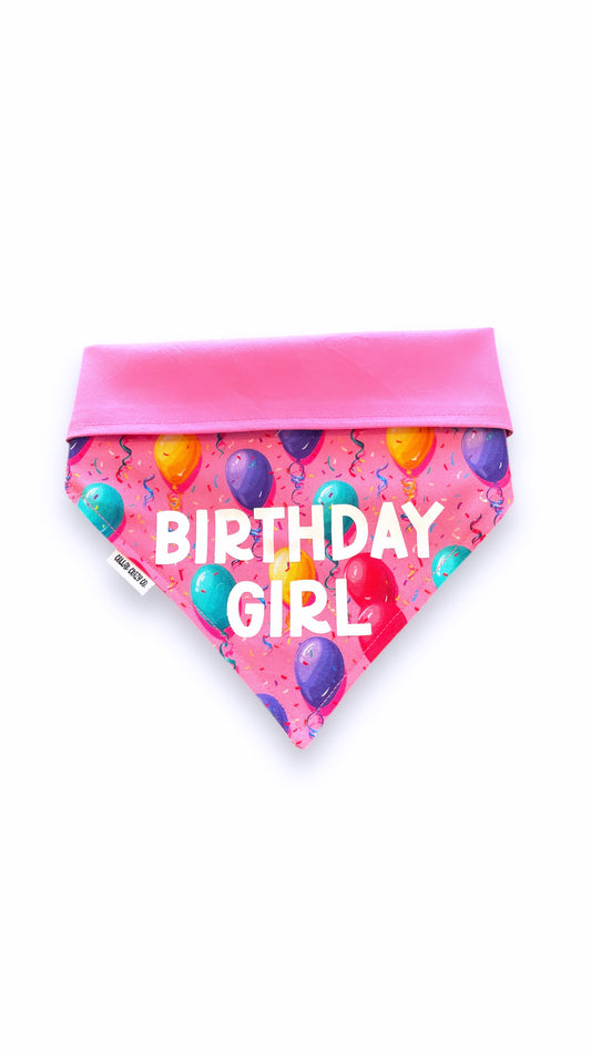 Birthday Girl Bandana - Pink Balloons
