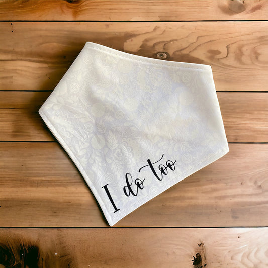 I do too White Floral Wedding Dog and Cat Bandana