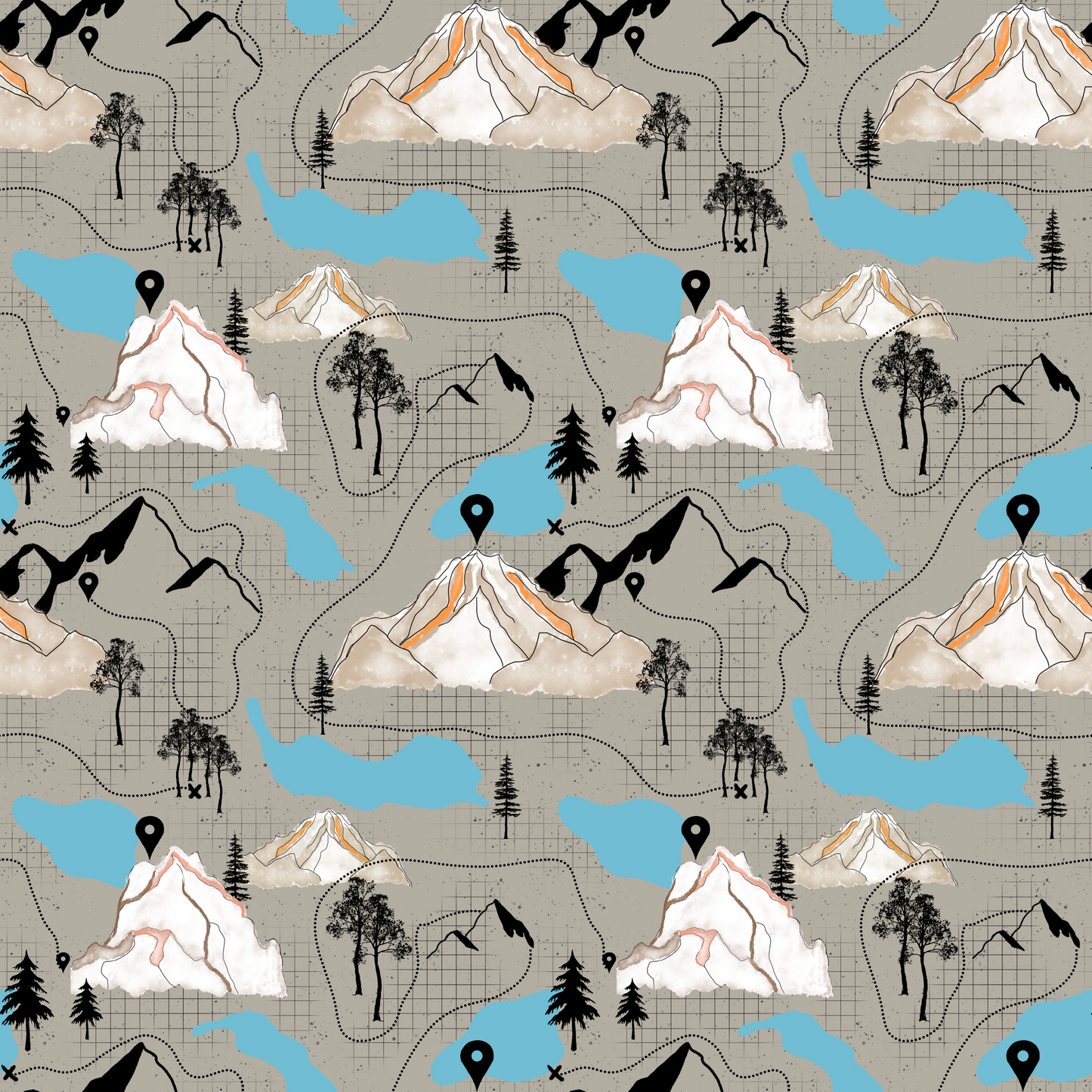 PREORDER - Hiking "No Bounds" Collection Snap On Bandana
