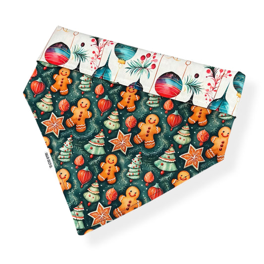 Gingerbread Christmas Snap On Bandana
