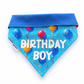 Birthday Boy Bandana - Blue Balloons