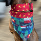 Camp Fire Dog Collar - Martingale or Buckle Style - Embroidery Available