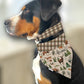 Forest Plaid Dog Collar - Martingale or Buckle Style - Embroidery Available