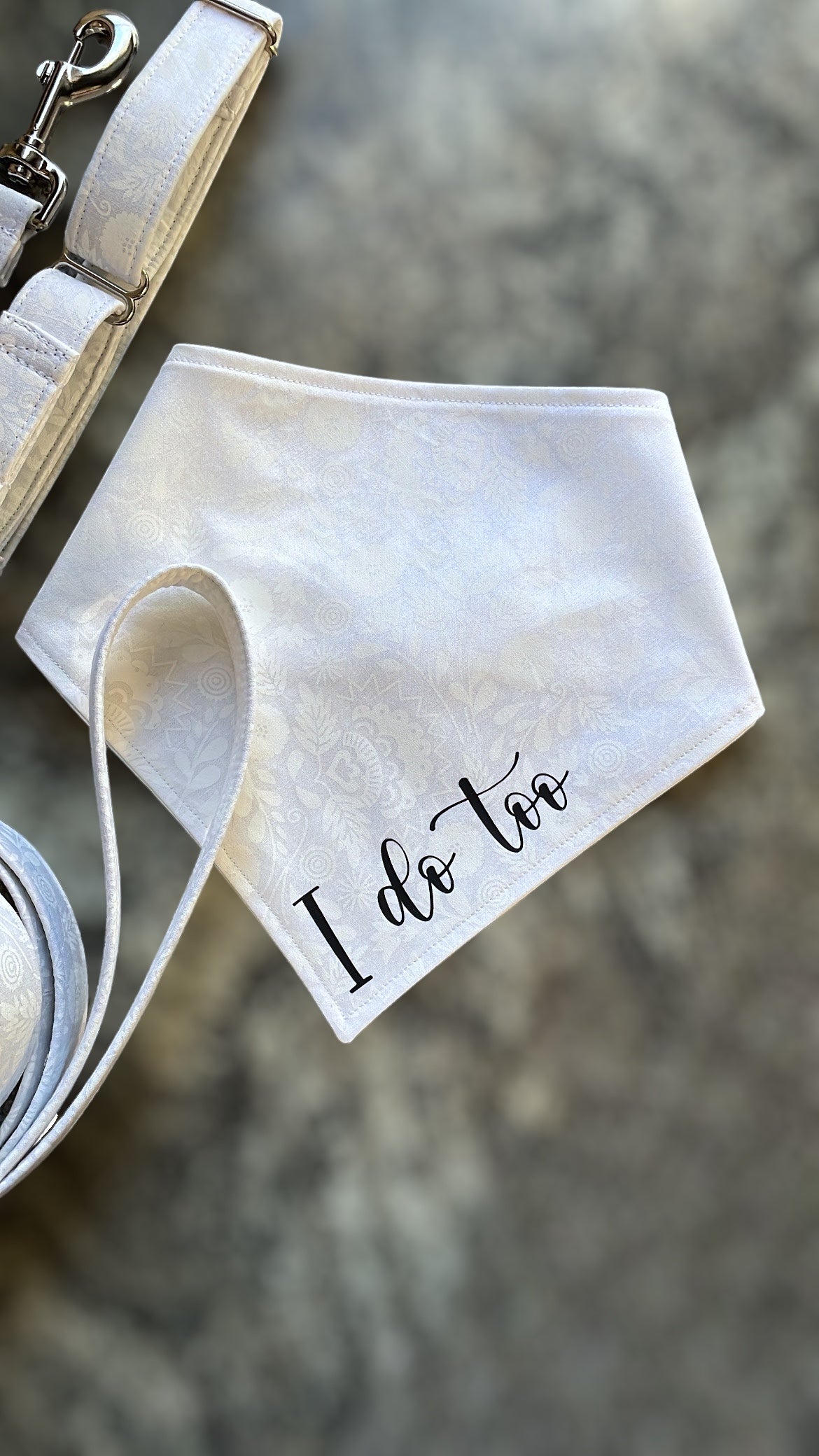 I do too White Floral Wedding Dog and Cat Bandana