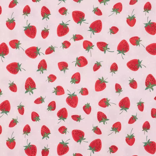 Tropical Strawberry Snap On Bandana